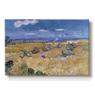 Wheat Field with Sheaves-Vincent van Gogh-Gallery Wrapped Canvas-1888