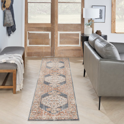 Tapis multicolore lavable à la machine Makalyn