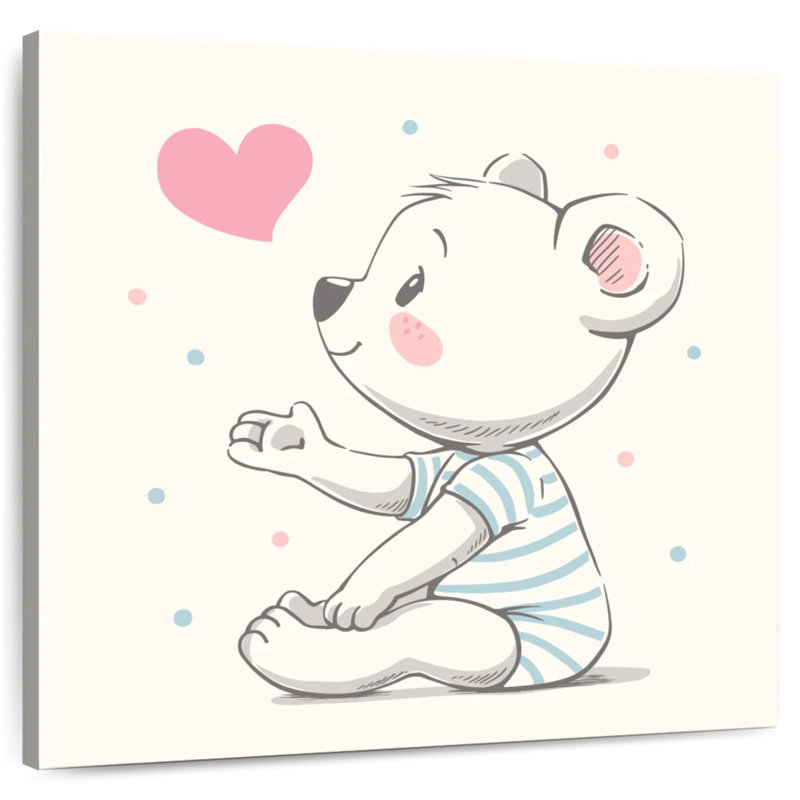 Ashelle Cartoon Baby Bear, 20" H x 20" W
