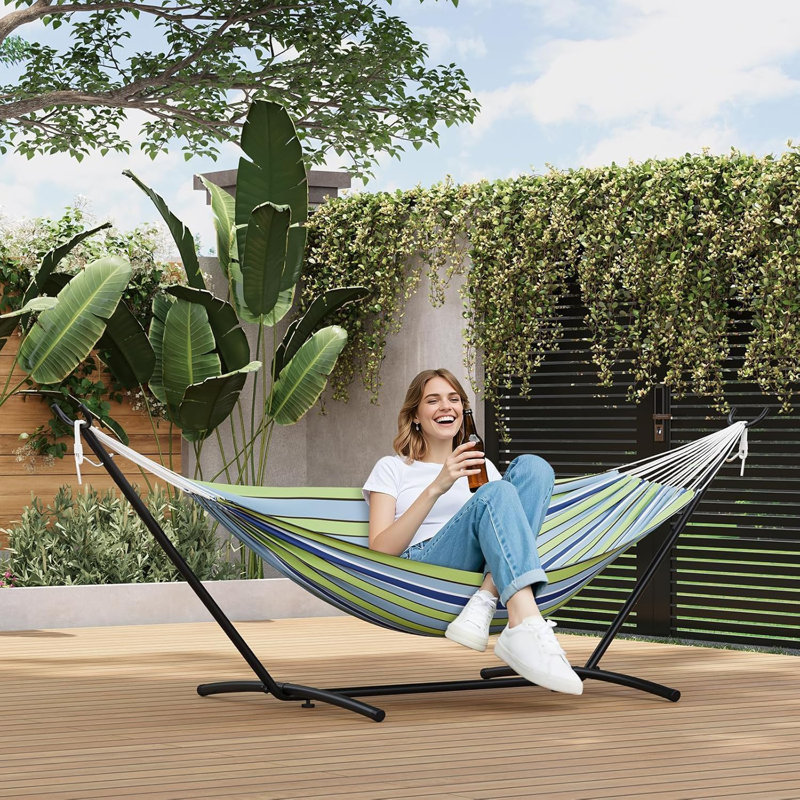 Steel Standard Hammock Stand, Blue