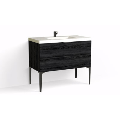 Avila 42" W Freestanding Single Bathroom Vanity with Dean Leg