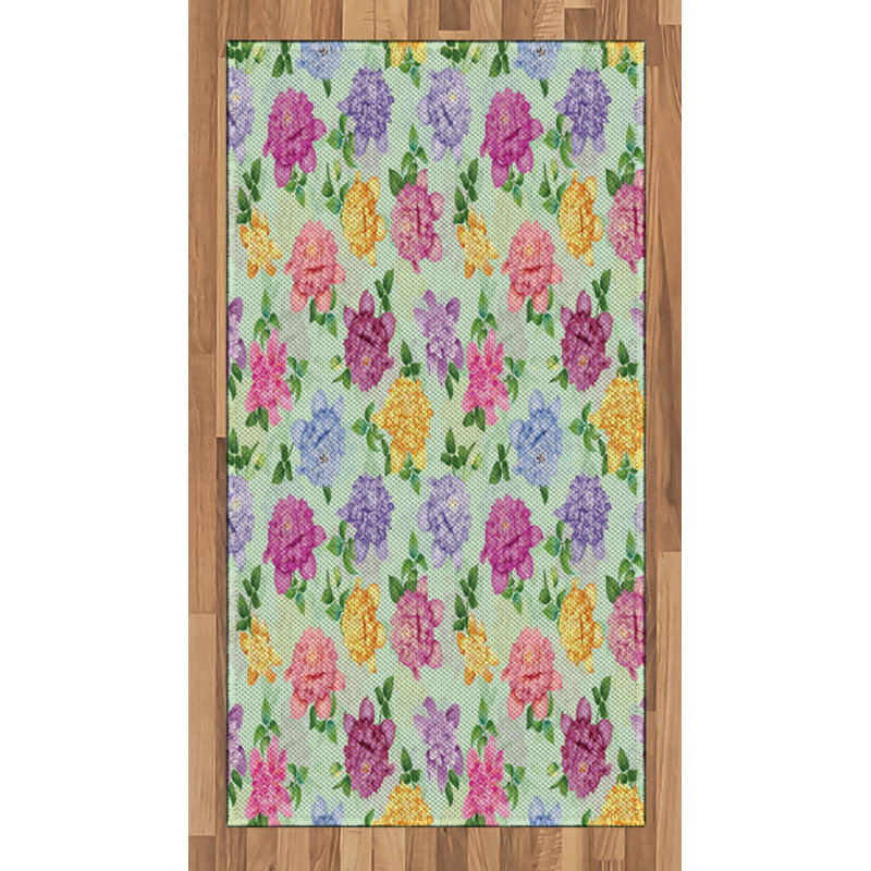 Vintage High Density Long Fiber Poly Threads Decorative Area Rug Carpet, Rectangle 2'7" x 5'