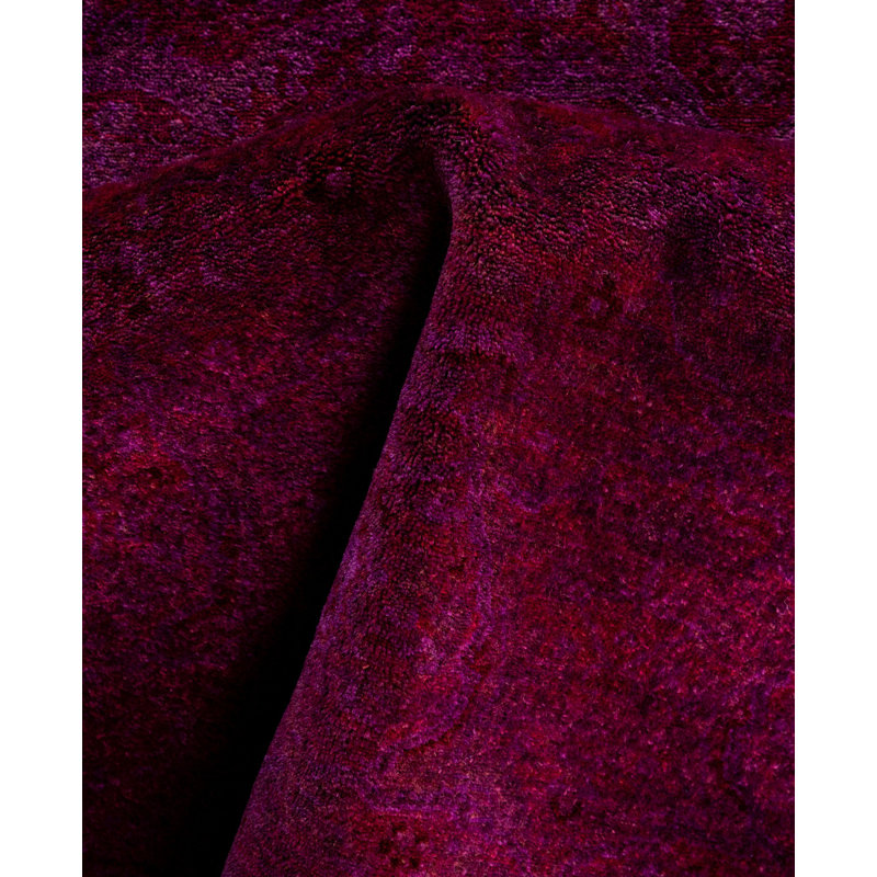 Overdyed One-of-a-Kind 6' 1" X 6' 1" Hand Knotted Area Rug