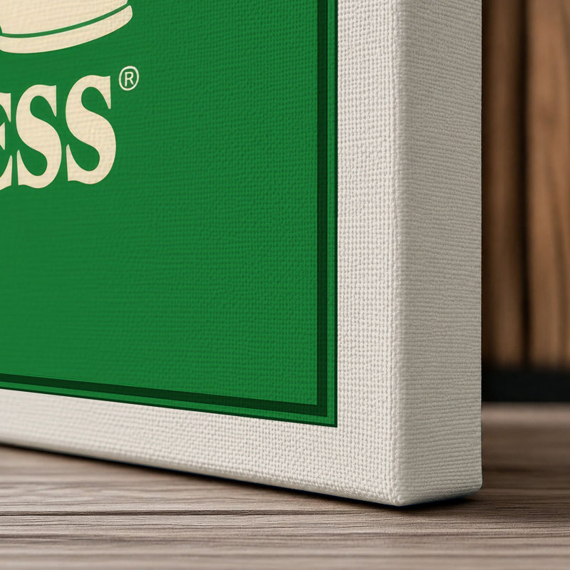 Chess in Green Geometric - Wrapped Canvas, Cream Border, 24x16 - 61.0 x 40.6 cm