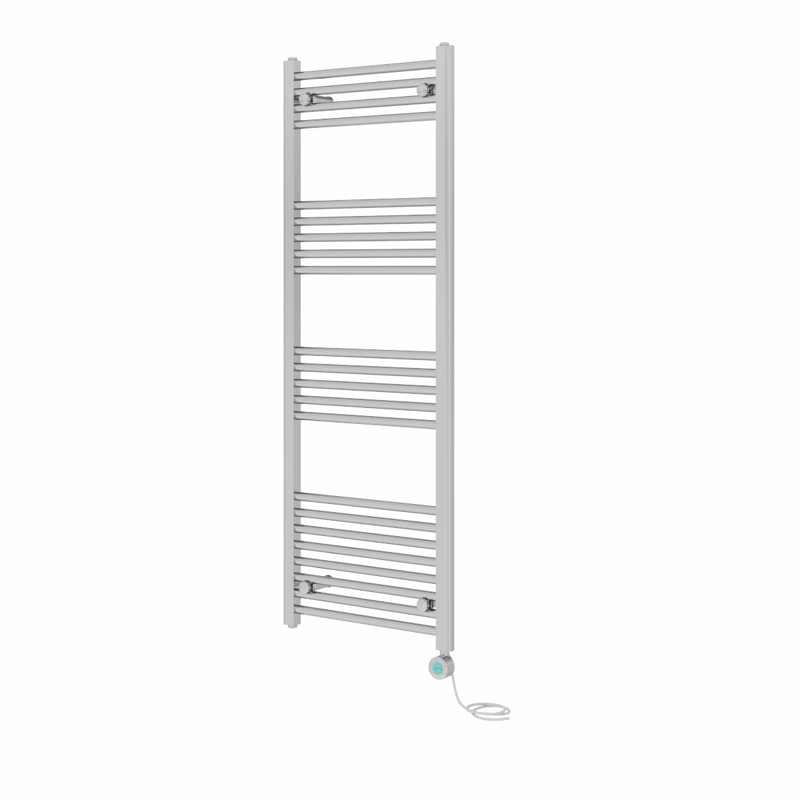 Daejuan Straight Towel Rail Heated Towel Rails, 140cm H x 50cm W x 3cm D, Chrome
