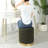 Teddy Fleece Round Ottoman With Storage-1719223787