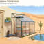 Ensemble de serre chaude en aluminium en aluminium L 99,5 po x l 50 po x H 86,5 po Greenhouse