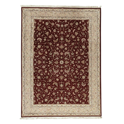 Tapis rectangulaire noué à la main