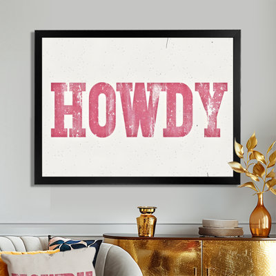 Howdy - Cowgirls Wall Art Living Room