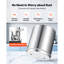 Gravity-fed Water Filter System, 2.25G 304 Stainless-Steel Countertop Water Filtration System, Reduces Lead and up to 99% of Chlorine, w/ 2 Carbon Filter, 2 Defluorination Filter, Spigot, Stand