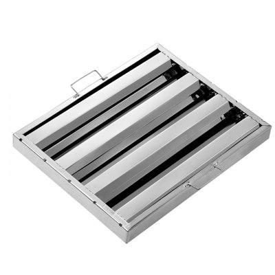 15.5Wx19.5H Inch Commercial Hood Filter Range Hood Baffle Stainless Steel