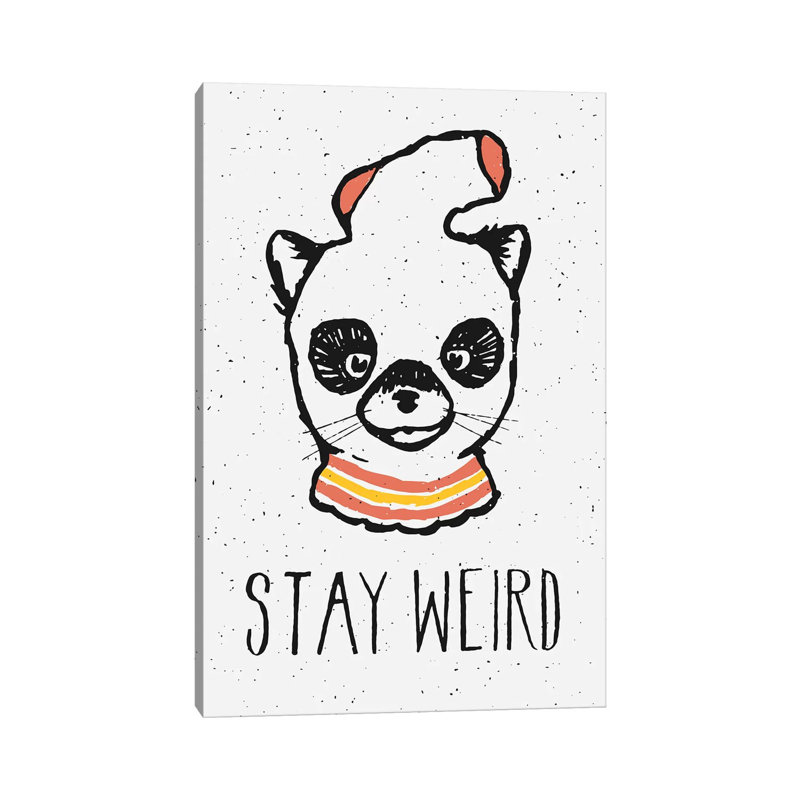 Stay Weird par Florent Bodart - Giclée sur toile tendue avec châssis, H 60 po x l 40po x P 1,5 po