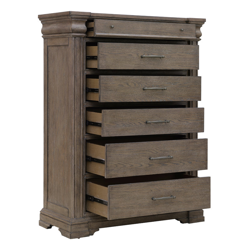 Commode 6 tiroirs Madison Ridge, Brun