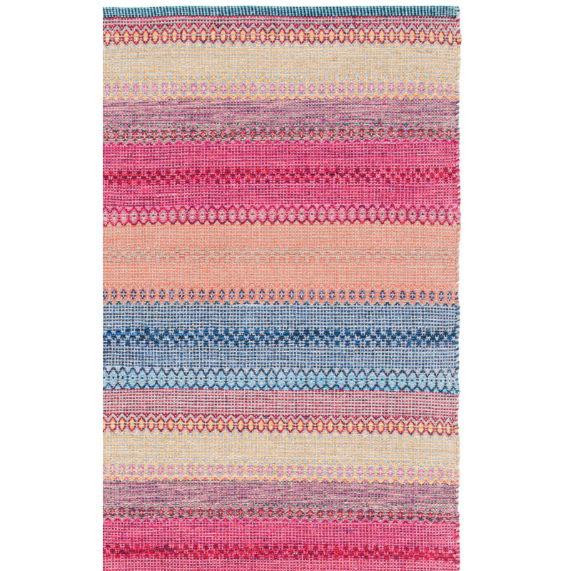 Tapis rayé en coton Montauk, Rectangle 8 pi x 10 pi