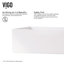 Lavabo de salle de bain rectangulaire fait à la main blanc mat L 21 po x l 14 po x H 5 po Magnolia