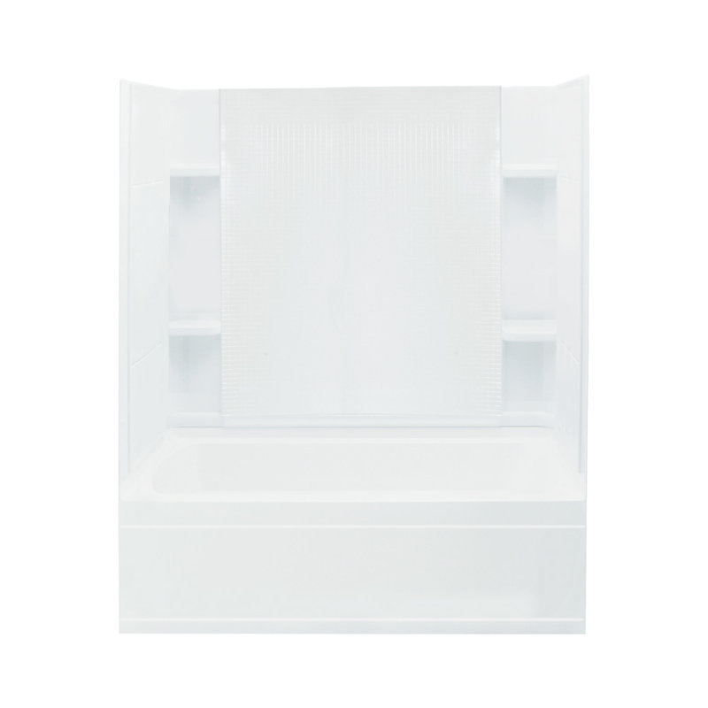 Accord Bath/Shower Kit, High Gloss White, Right Hand