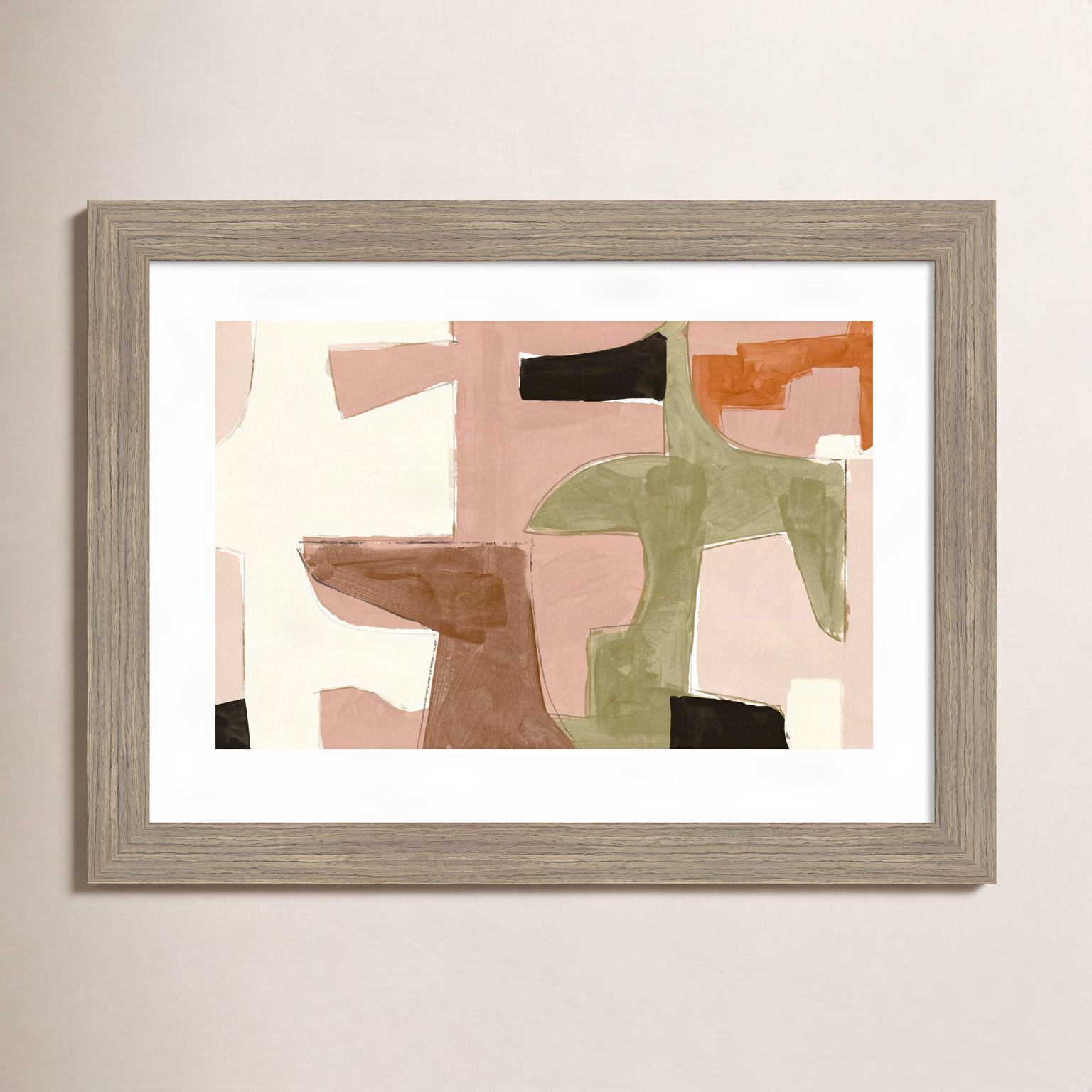 New Jigsaw I Print by Cartissi, 14" H x 18" W, Brown