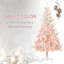 Arbre de Noël artificiel épinette rose 7 pi-2109086246