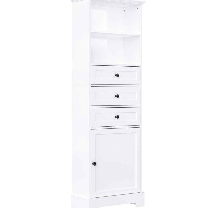 3 armoires de rangement blanches - réglables, s'adaptant à différents styles de décor