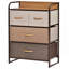 Commode de rangement autoportante, tour de rangement à 3 niveaux, unité de rangement chic