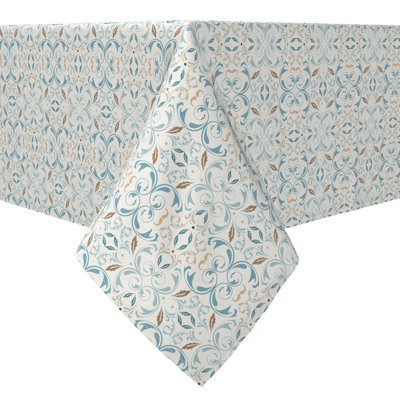 Square Tablecloth, 100% Cotton, 60x60", Oriental Vintage