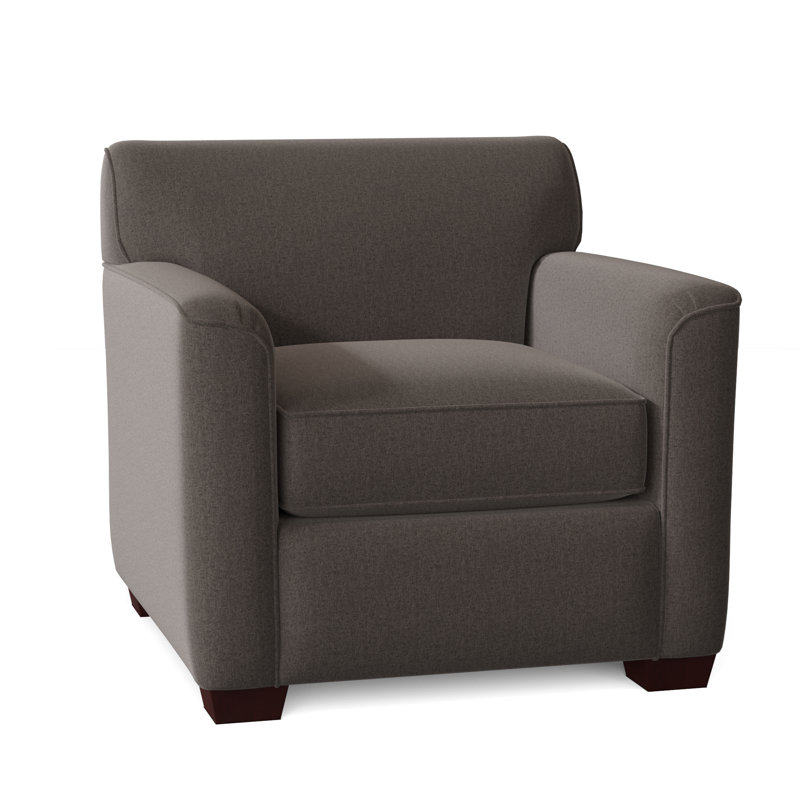 Fauteuil de 39 po de large Keaton, Non, Beau sergé performance 41 gris