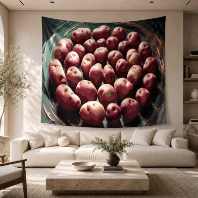 Tapisserie murale légumes et pommes de terre
