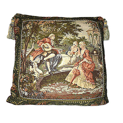 Tapestry Decorative Throw Pillow Mandolin Boy
