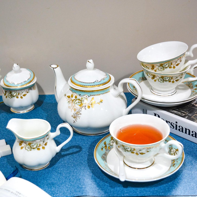 Bone china tea set