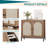 Buffet Cabinet With Storage, Kitchen Storage Cabinet With Rattan Doors, Accent Cabinet With Adjustable Shelf-371262212
