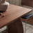 Rectangular minimalist solid wood dining table-574612961