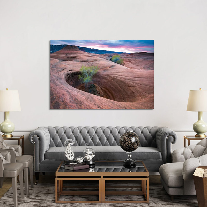 Cottonwood Tree In Hole, Grand Staircase-Escalante National Monument, Utah II 1 Piece Wrapped Canvas Wall Art
