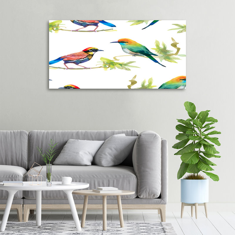 Exotic Birds - Wrapped Canvas Print