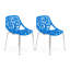 Chaises d'appoint empilables avec dossier à découpes florales et pieds en acier inoxydable - sièges de cuisine, de restaurant ou de banquet modernes-21376070-129679203