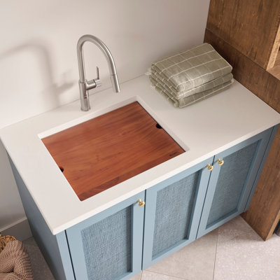 Ruvati 23" x 19" x 13" Deep Laundry Utility Workstation Sink Undermount 16 Gauge