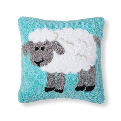 Sheep Hooked Pillow