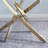 Bithiah 50'' Pedestal Dining Table with Metal Legs for 4-6 People-1797360090