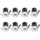 3-Inch 5CCT Rotatable LED Recessed Lights with J-Box, Dimmable, 2700K-5000K Selectable