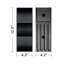 Meuble-lavabo moderne 36 po - Chêne noir rayé, lavabo en céramique blanche, transformation flottante pré-assemblée intégrée sans soudure-1593553307-1593553306