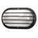 Solus Nautical Rounded Oblong Wall Mount Fixture with Diffuser Grille and Frosted Polycarbonate Diffuser