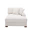 Chaise longue moderne rembourrée avec deux coussins et pieds en bois massif l 42,2 po Yalisa-1837404264-1853556373