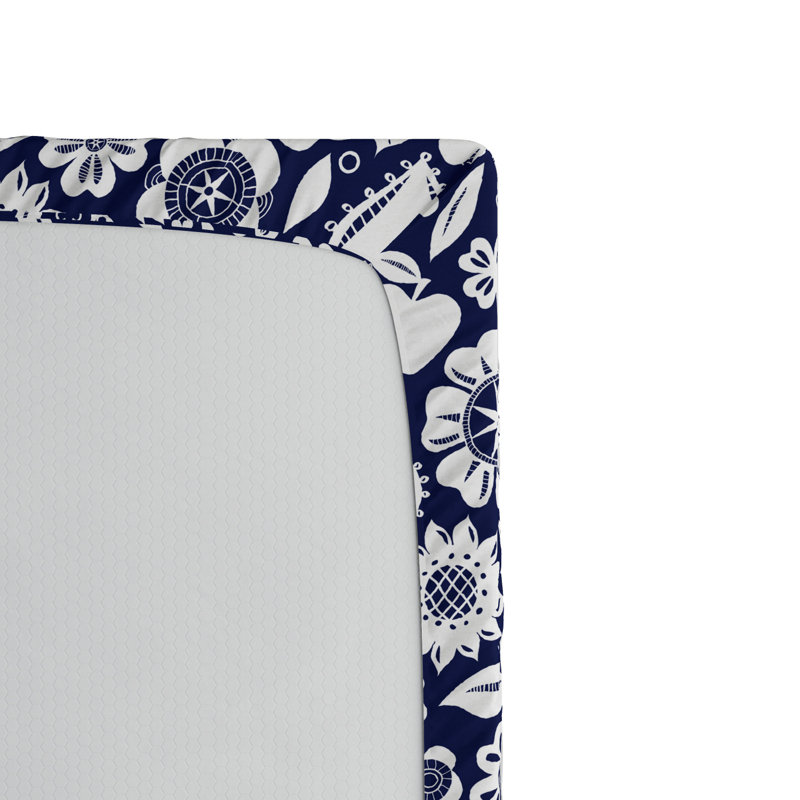 Microfiber Floral Fitted Sheet, Full Fitted Sheet