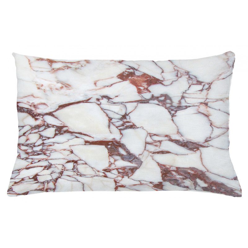Housse de coussin lombaire intérieur/extérieur marbré, 16 po x 26 po