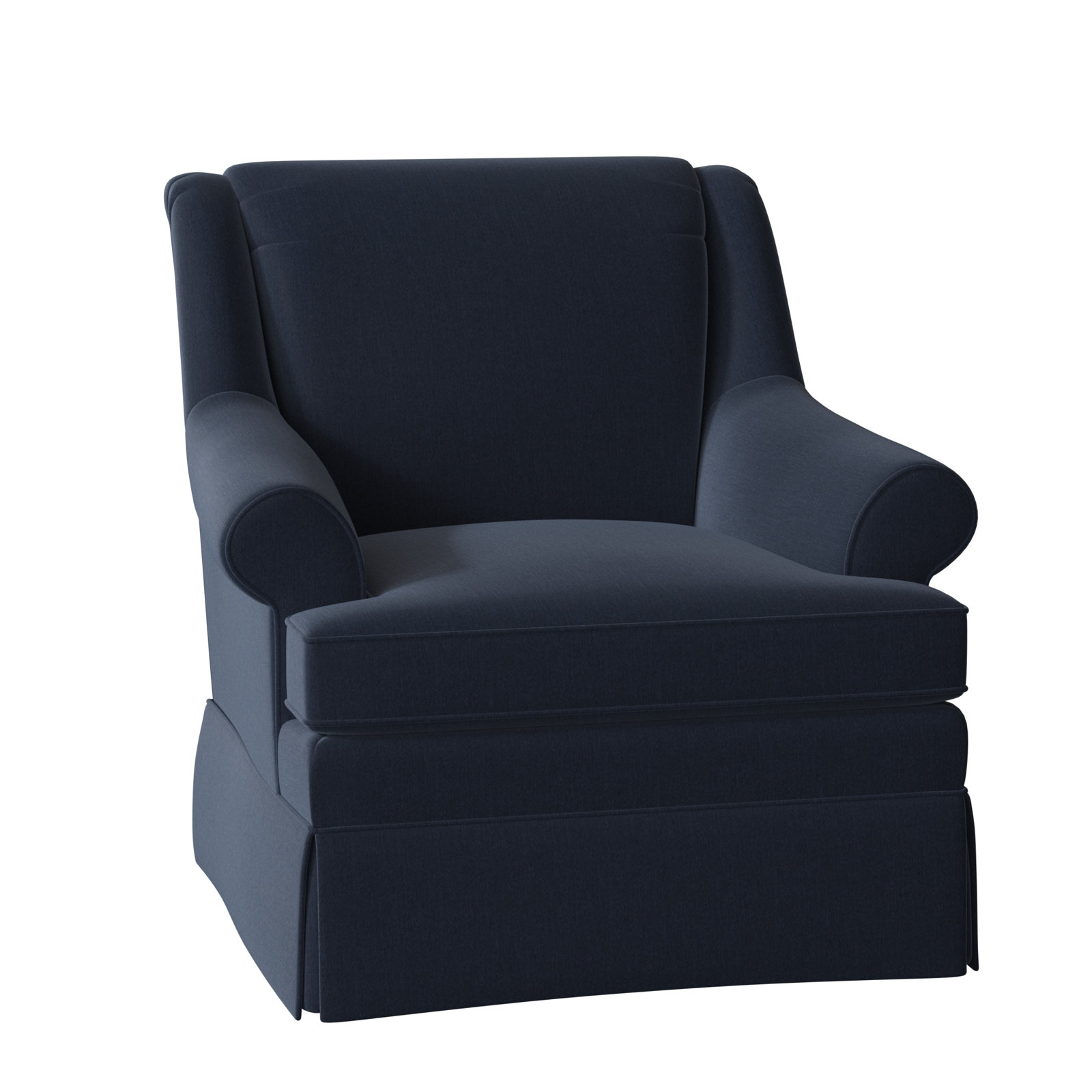Eliana Upholstered Armchair, Yes, Peyton Navy Performance Twill