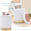Repose-pieds rond en velours avec rangement-1416468470