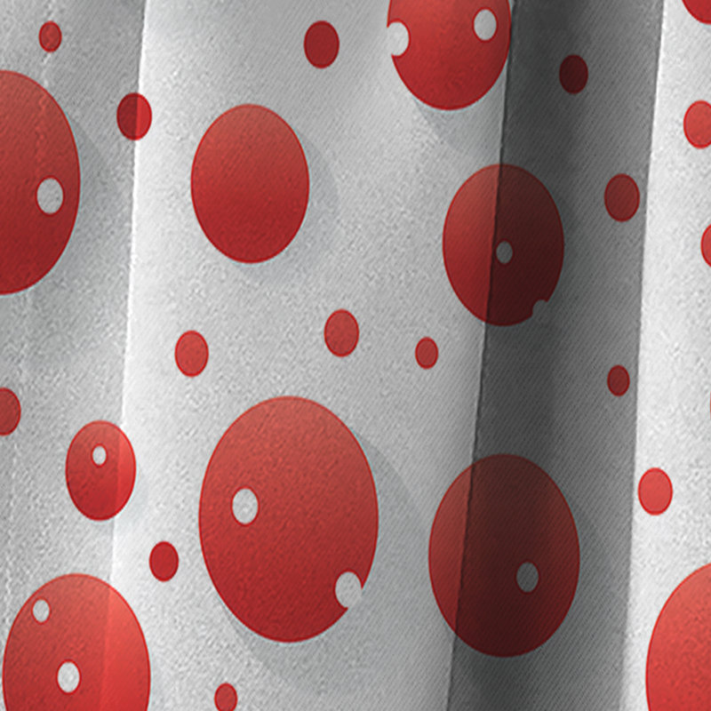 Playful Polka Dots I - Rideau abstrait - Rideau occultant - 1 panneaux, L 52 po x L 84 po