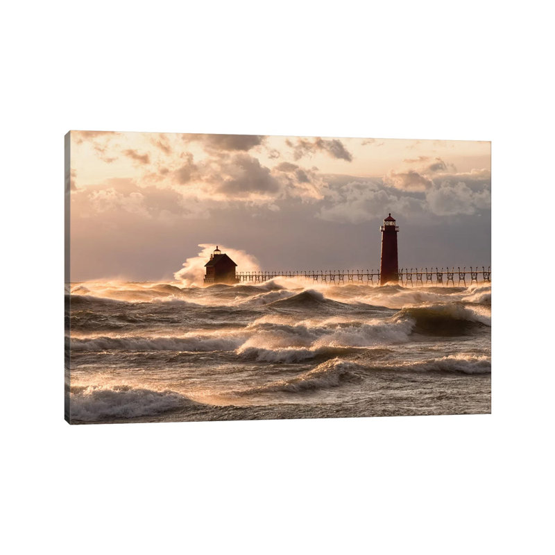 Raging Lake by Alex Li - Wrapped Canvas Print, 20.32 cm H x 30.48 cm W