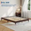 Full/Queen 9" Low-Profile Wood Platform Bed Frame with Slats, 700 lbs Capacity, Noise-Free, No Box Spring Needed for Bedroom-204286146