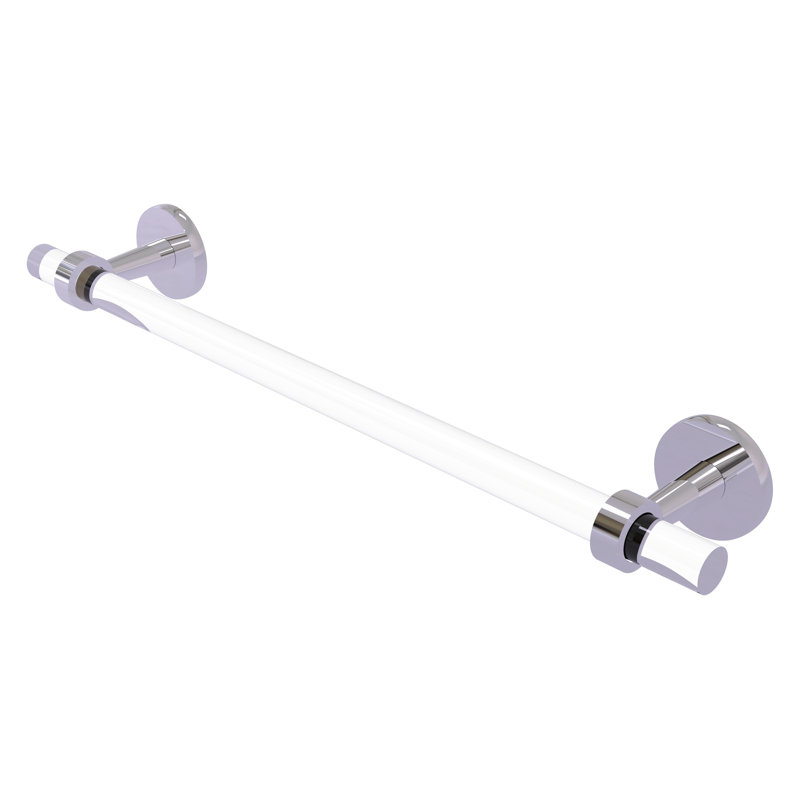Barre à serviettes murale clearview, Chrome poli, H 3,8 po x l 22 po x P 2,6 po