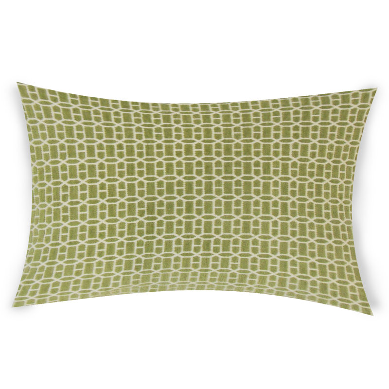 Housse de coussin rectangulaire et insert, Vert, 14 po x 48 po